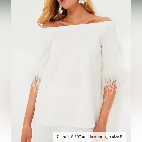 Tuckernuck Tops - White Feather Miranda Off The Shoulder Blouse